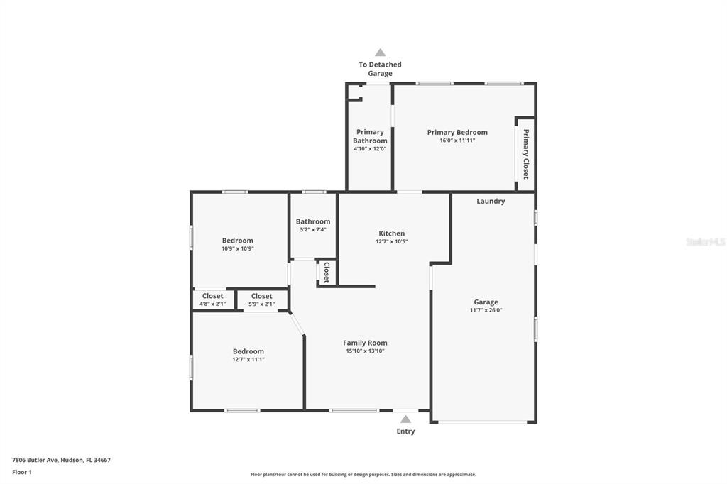 7806 Butler Avenue Hudson, FL 34667 - Photo 29 of 31 a picture of a floor plan
