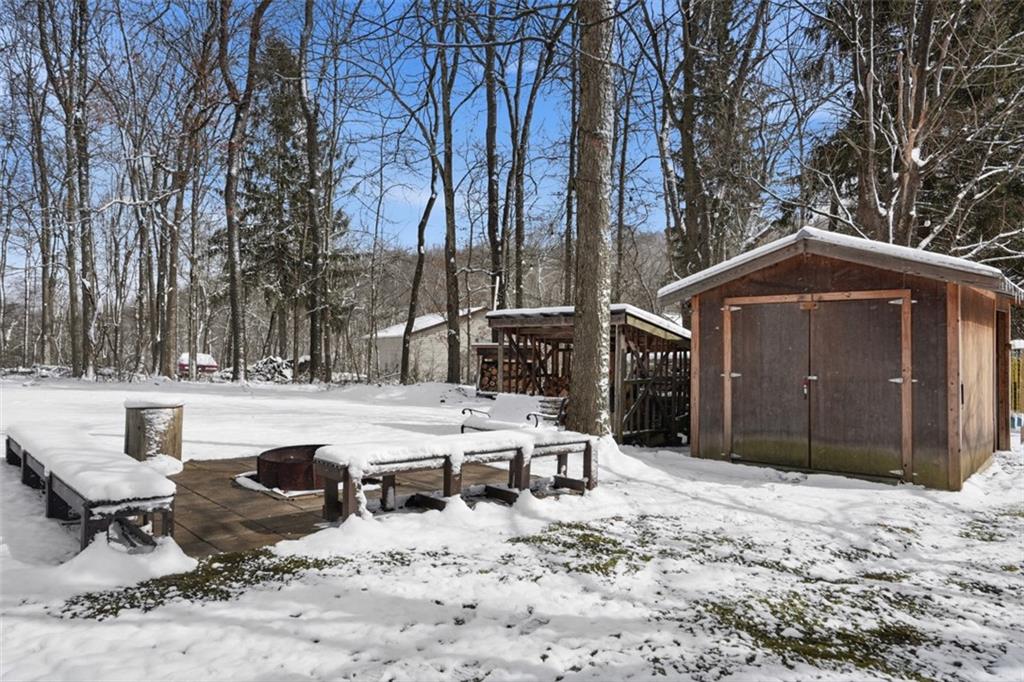 283 Leisie Road Renfrew, PA 16053 - Photo 36 of 50 Shed and fire pit area