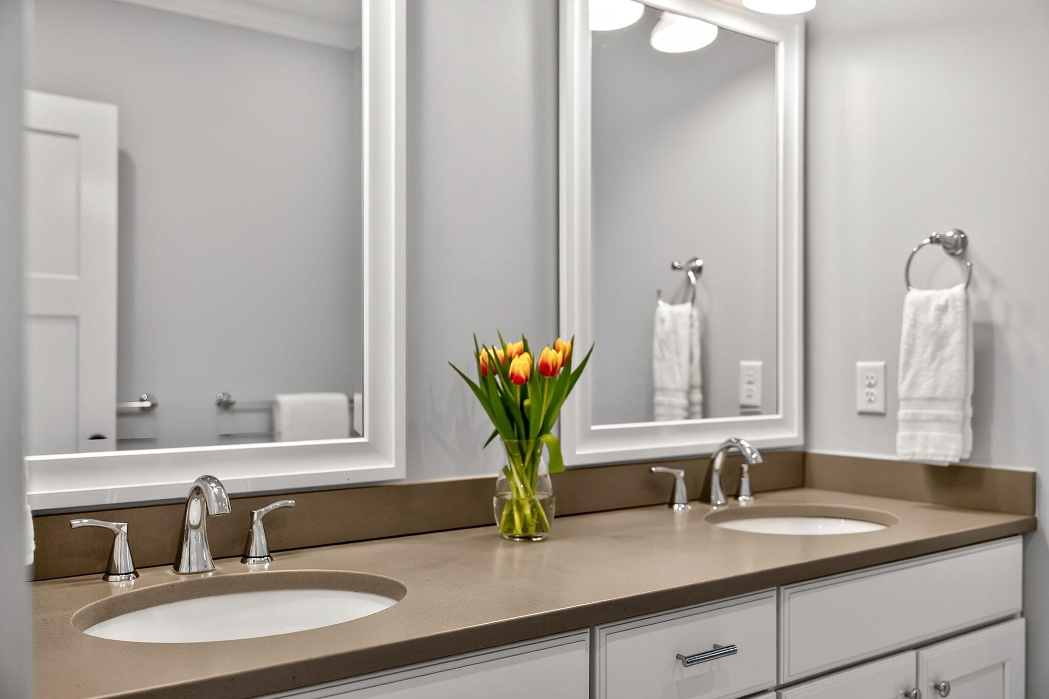176 Bumps River Road Osterville, MA 02655 - Photo 20 of 54 a bathroom with a sink and a mirror