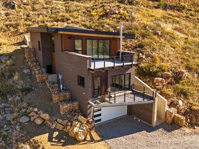 a front view of a house