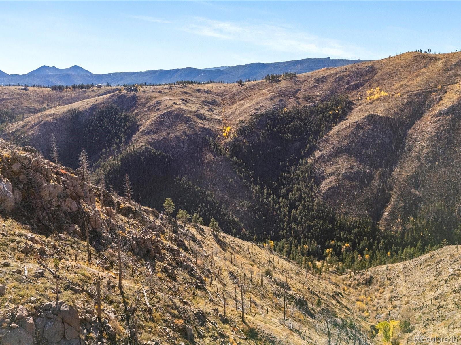 718 Emerson Gulch Road Boulder, CO 80302 - Photo 42 of 42 a view of a dry yard with wooden fence and mountain view