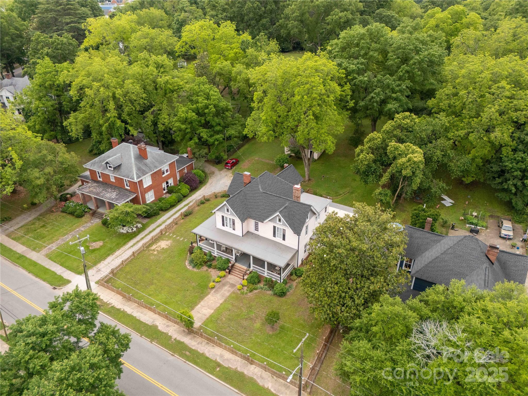 7 Kings Mountain Street York, SC 29745 - Photo 41 of 46 an aerial view of a residential houses with outdoor space