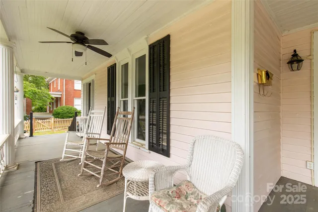 a view of balcony with patio
