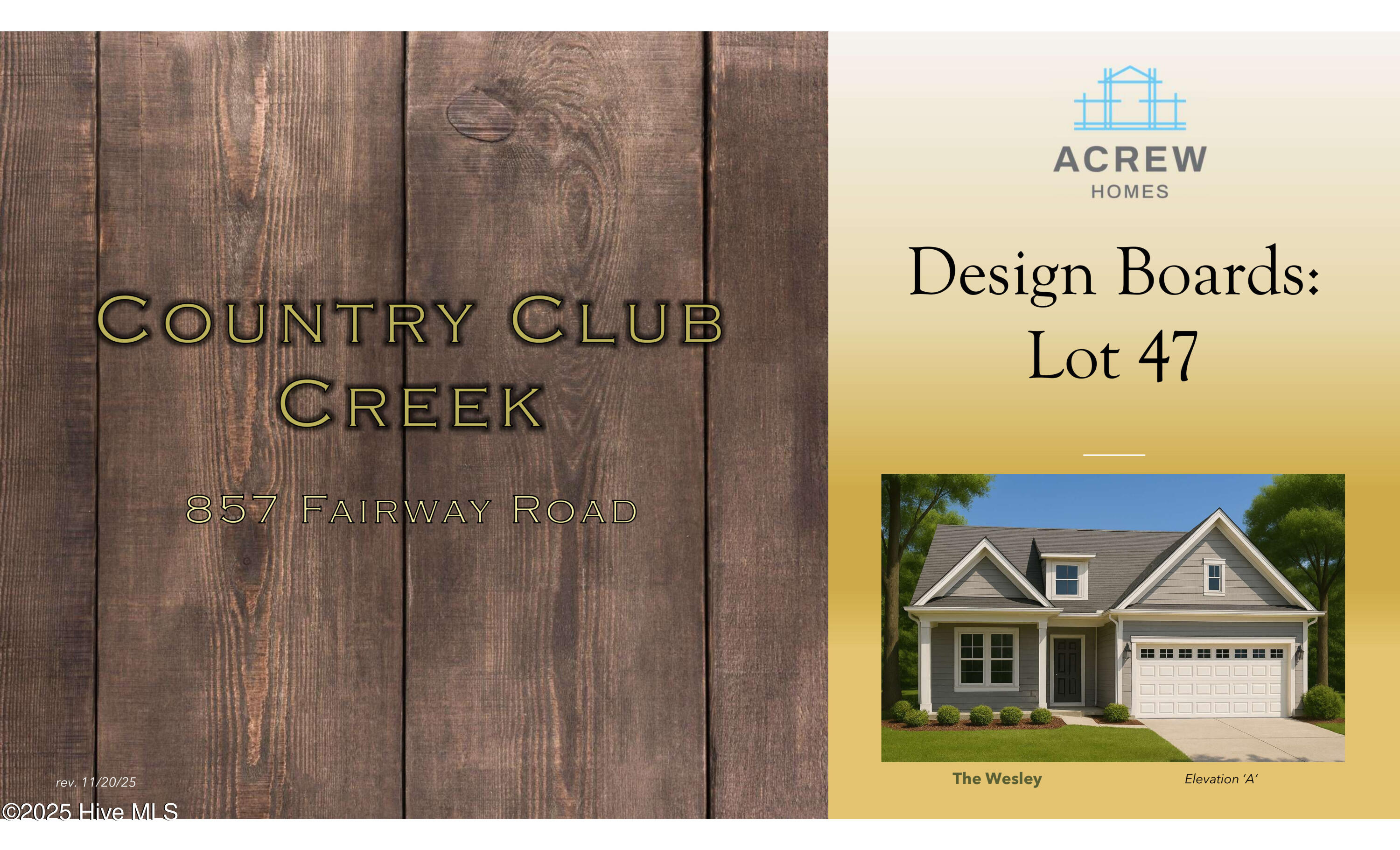 857 Fairway Road Ayden, NC 28513 - Photo 2 of 7 Design Boards-Country Club Ck-Lot 47-1