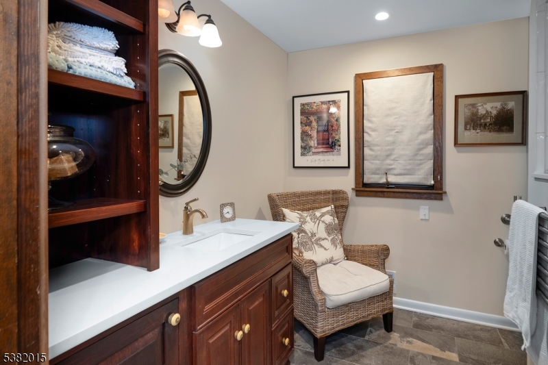 14 Hunter Road West Amwell, NJ 08530 - Photo 16 of 41 a bathroom with a sink and a mirror