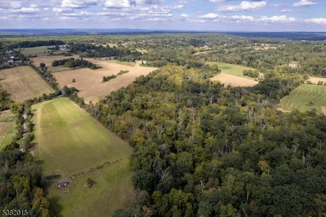 a view of a city and a mountain