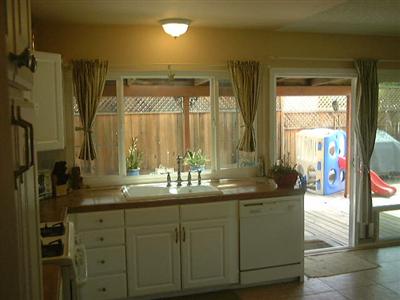 Kitchen Patio Door To Arbor Covered Deck