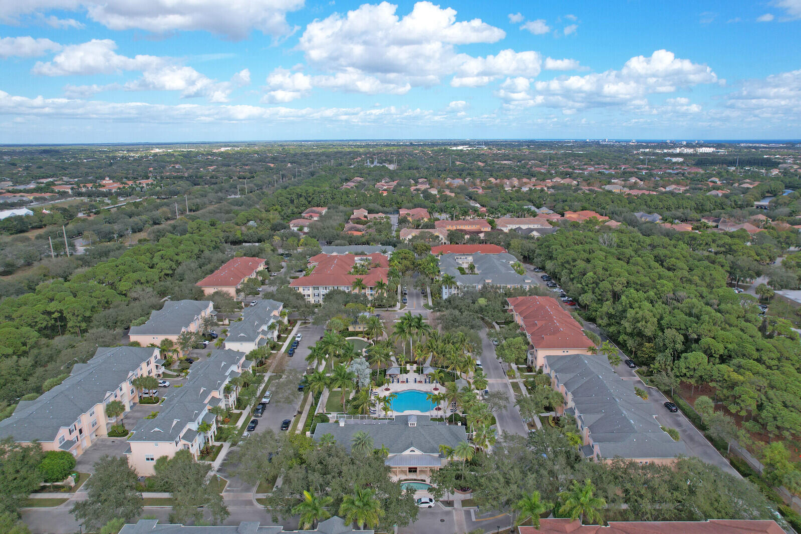 255 Murcia Drive, Unit 202 Jupiter, FL 33458 - Photo 54 of 56 an aerial view of residential houses with outdoor space