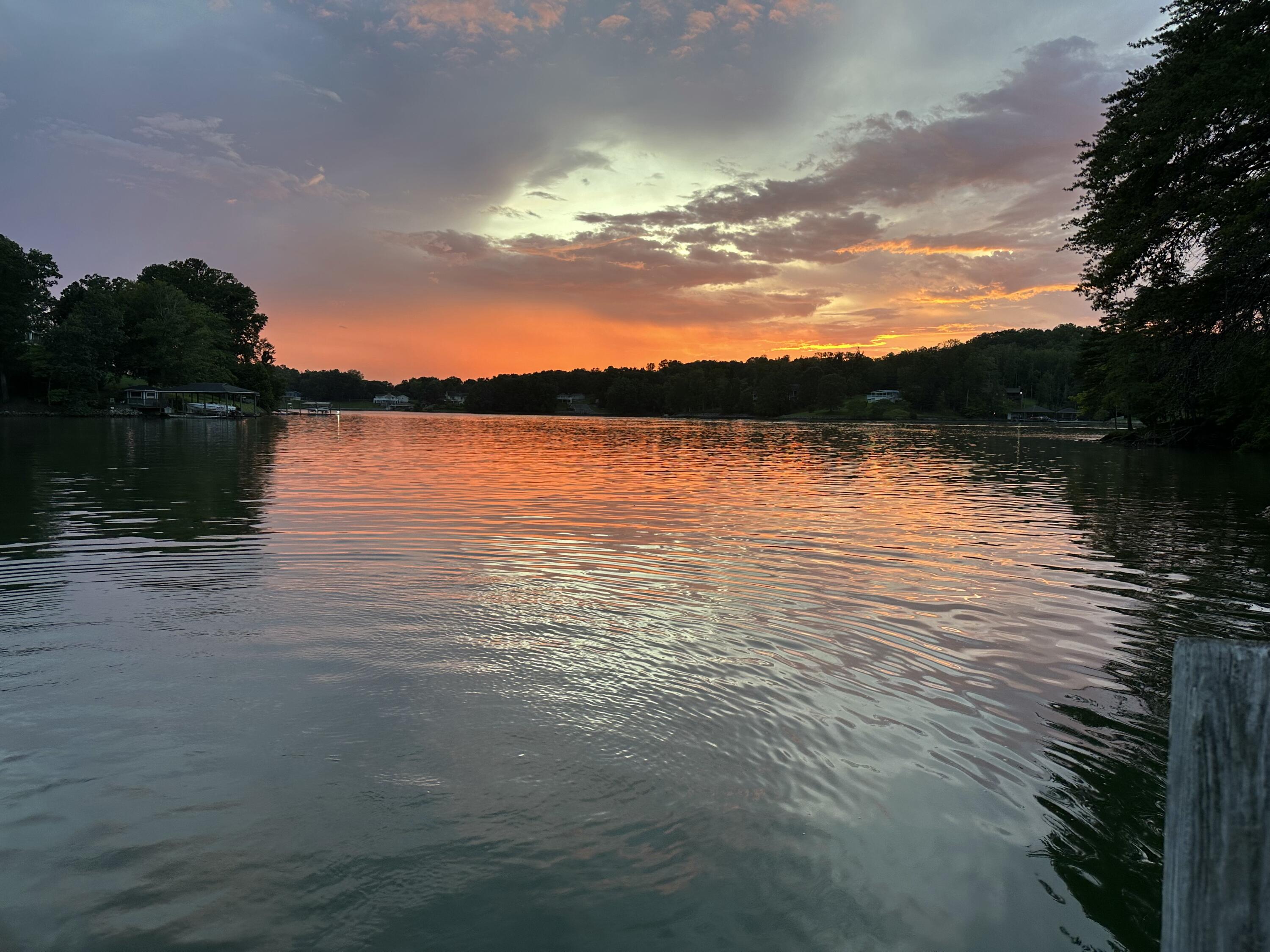 401 Whisperway Road Moneta, VA 24121 - Photo 56 of 60 Community Dock Sunset