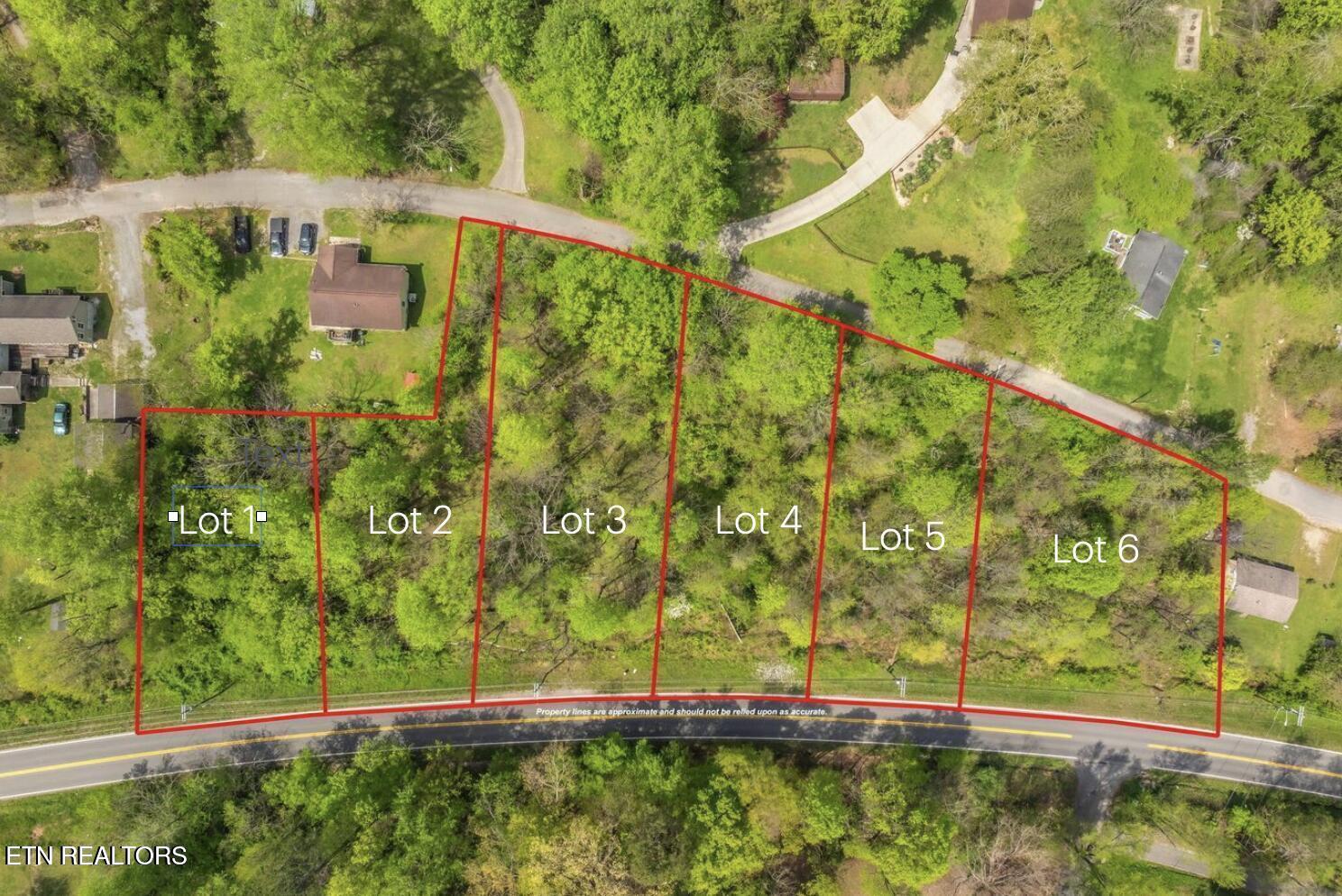 Lot 5 Hen Valley Road Oliver Springs, TN 37840 - Photo 4 of 5 Hen Valley Lots Labeled