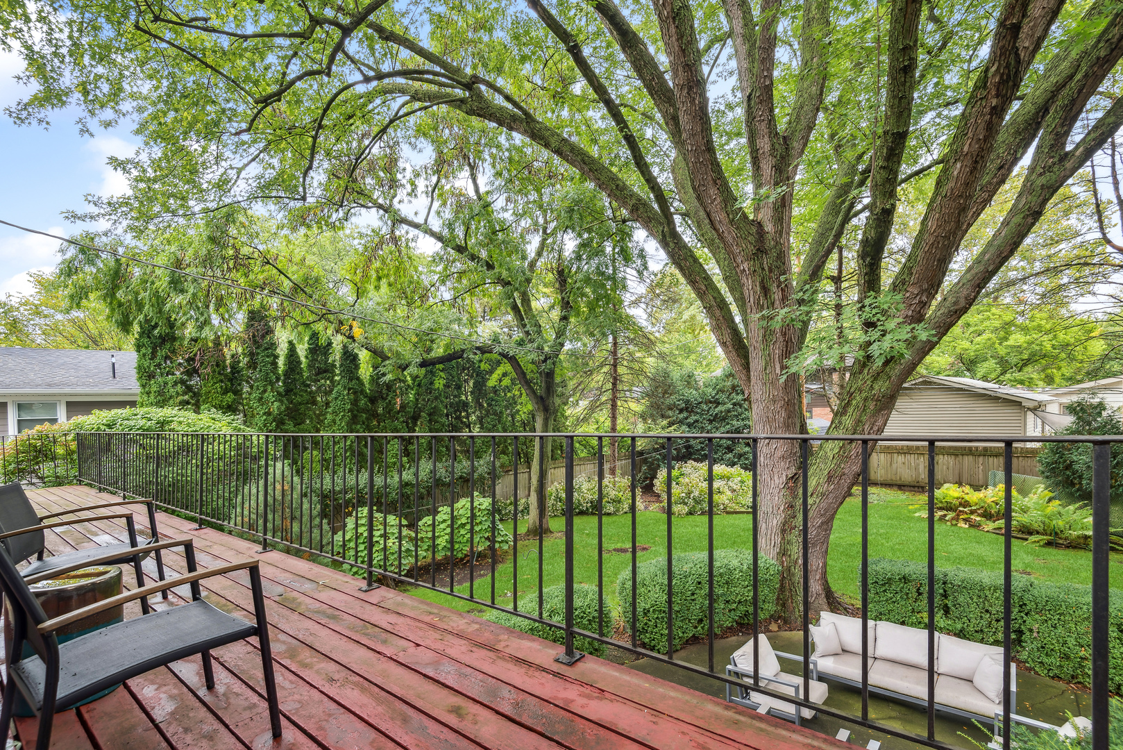 430 Sandy Lane Wilmette, IL 60091 - Photo 2 of 6 a view of a balcony with lake view and a floor to ceiling window