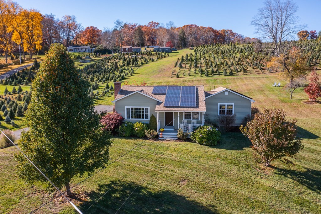 120 Stebbins Road Monson, MA 01057 - Photo 3 of 41 a view of a house with a big yard plants and large trees