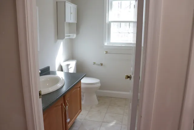 a bathroom with a sink and a toilet