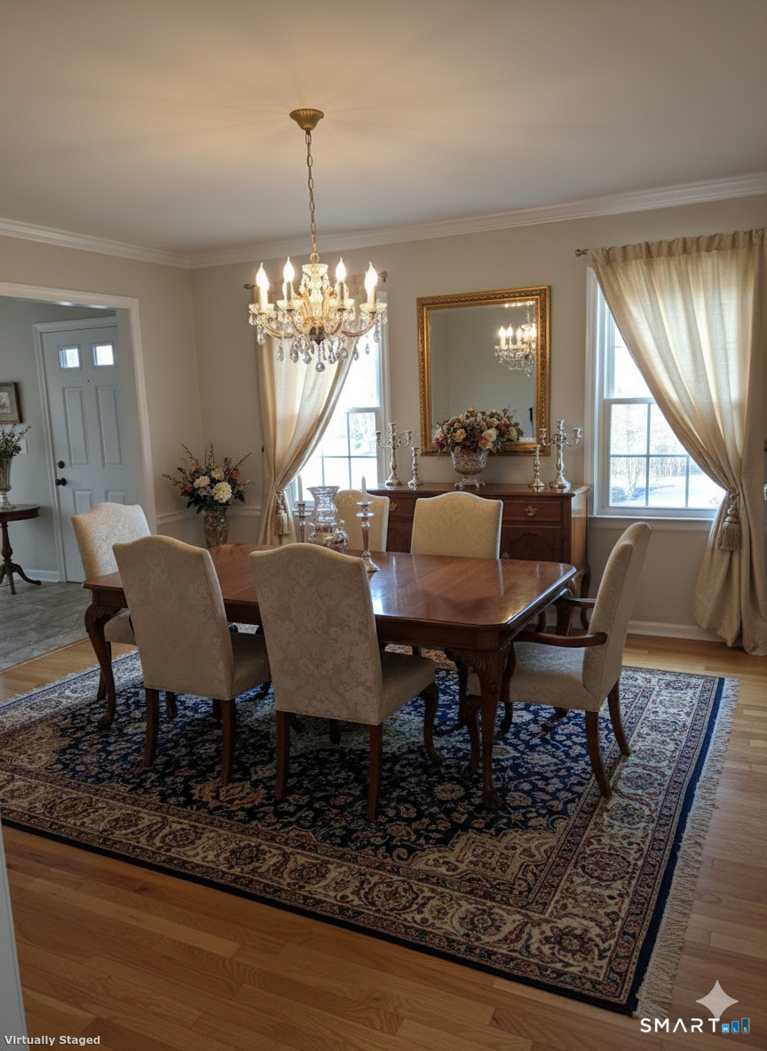 Undisclosed Address Woodbury, CT 06798 - Photo 10 of 27 a view of a dining room with furniture and window