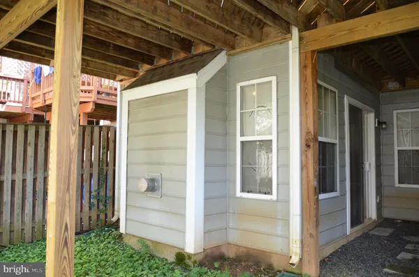 a view of front door of house