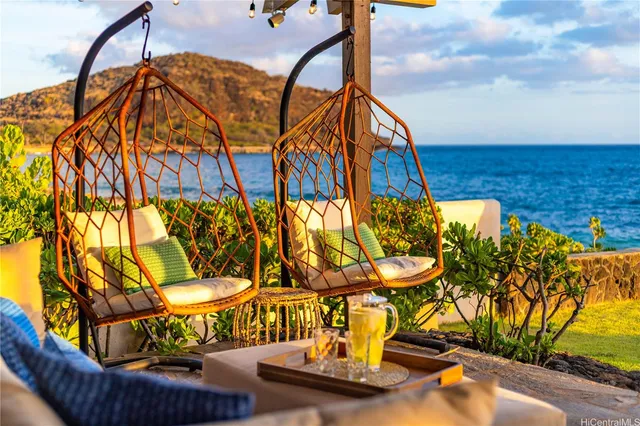 a view of swimming pool with a patio