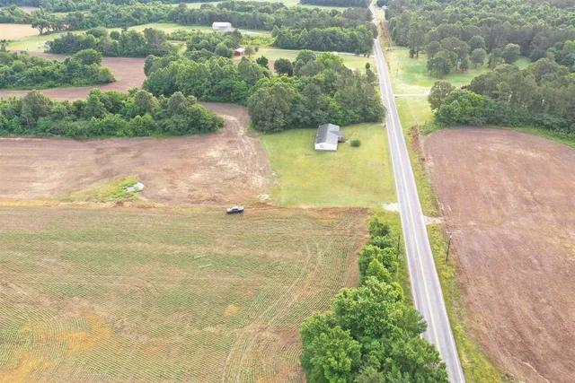 a view of a yard with an outdoor space