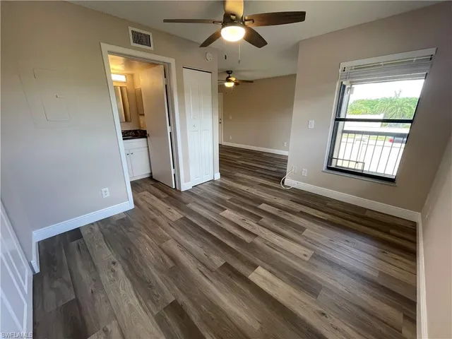 wooden floor in an empty room