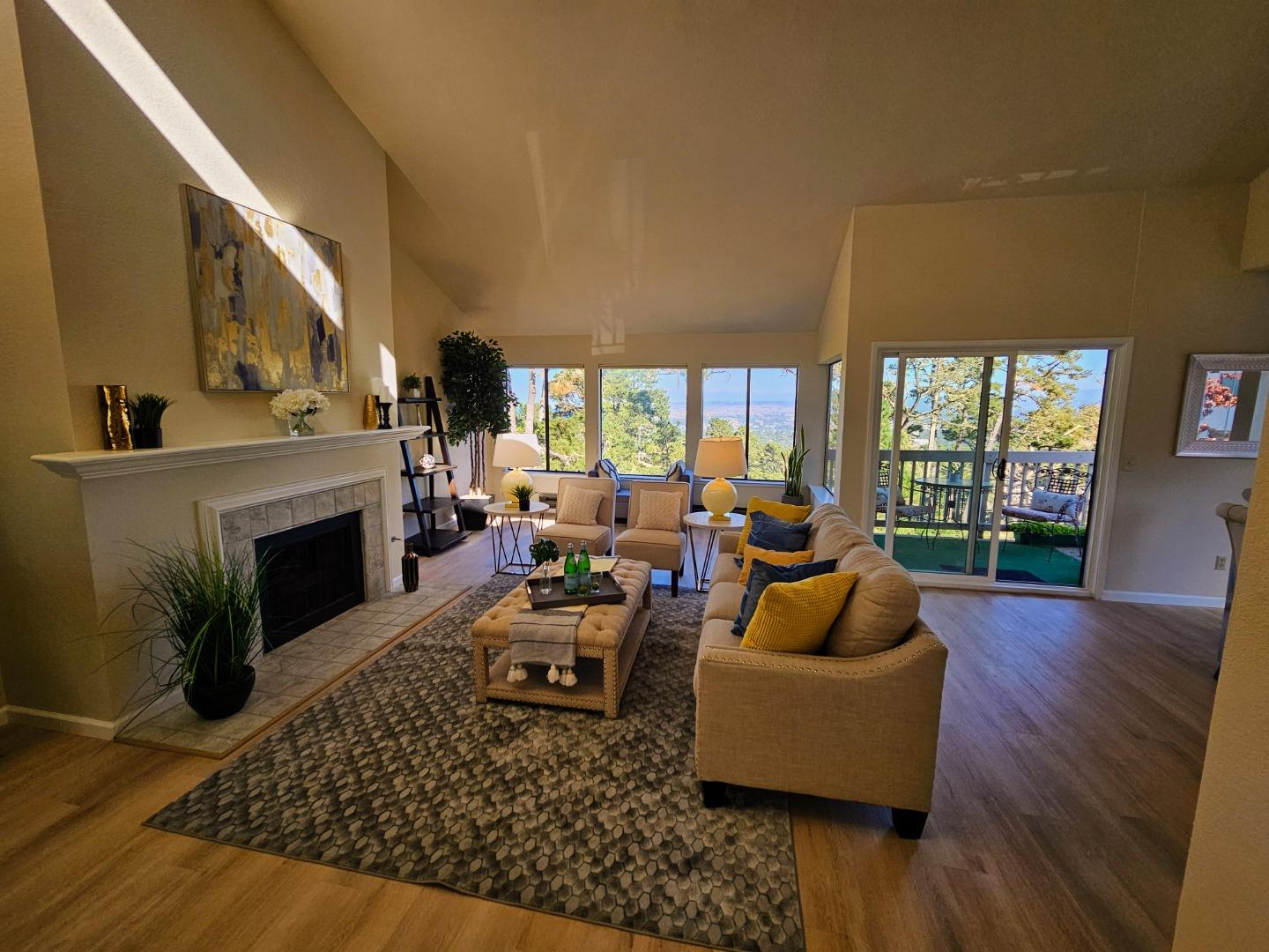 40 Shepherds Knoll Road, Unit 40 Monterey, CA 93940 - Photo 22 of 52 a living room with furniture and a fireplace