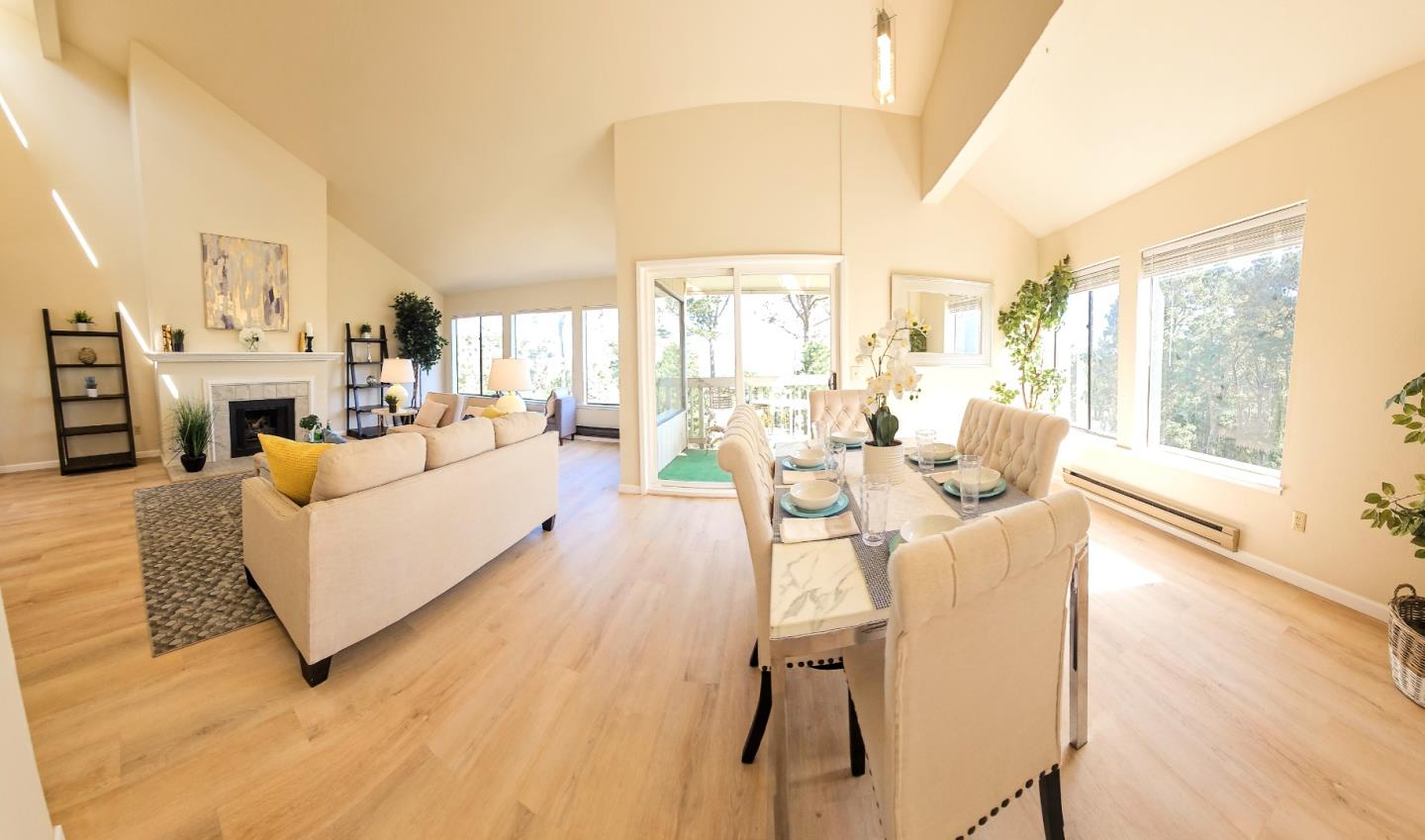 40 Shepherds Knoll Road, Unit 40 Monterey, CA 93940 - Photo 6 of 52 a living room with fireplace furniture and a large window