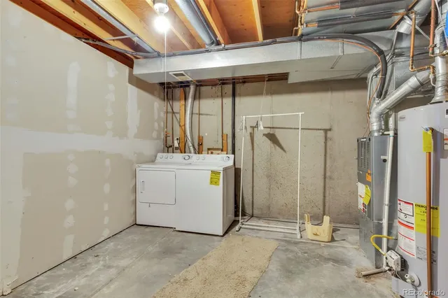 a view of storage and utility room