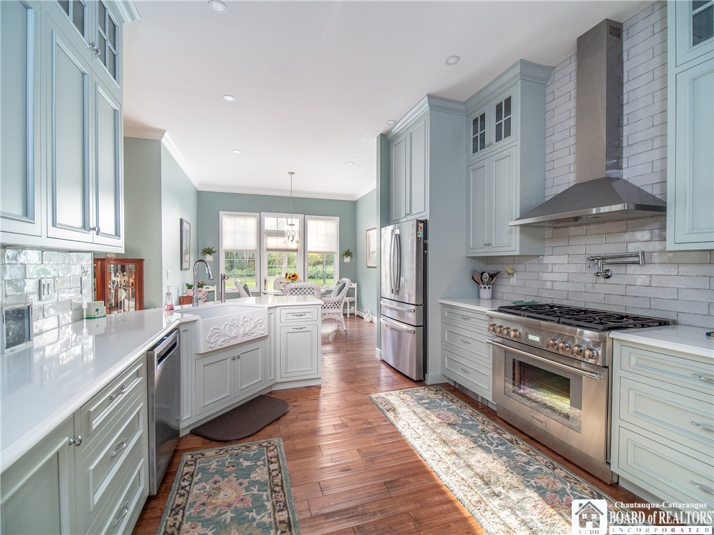 9709 Farel Road Pomfret, NY 14063 - Photo 15 of 46 GOURMET KITCHEN with THERMADOR APPLIANCES