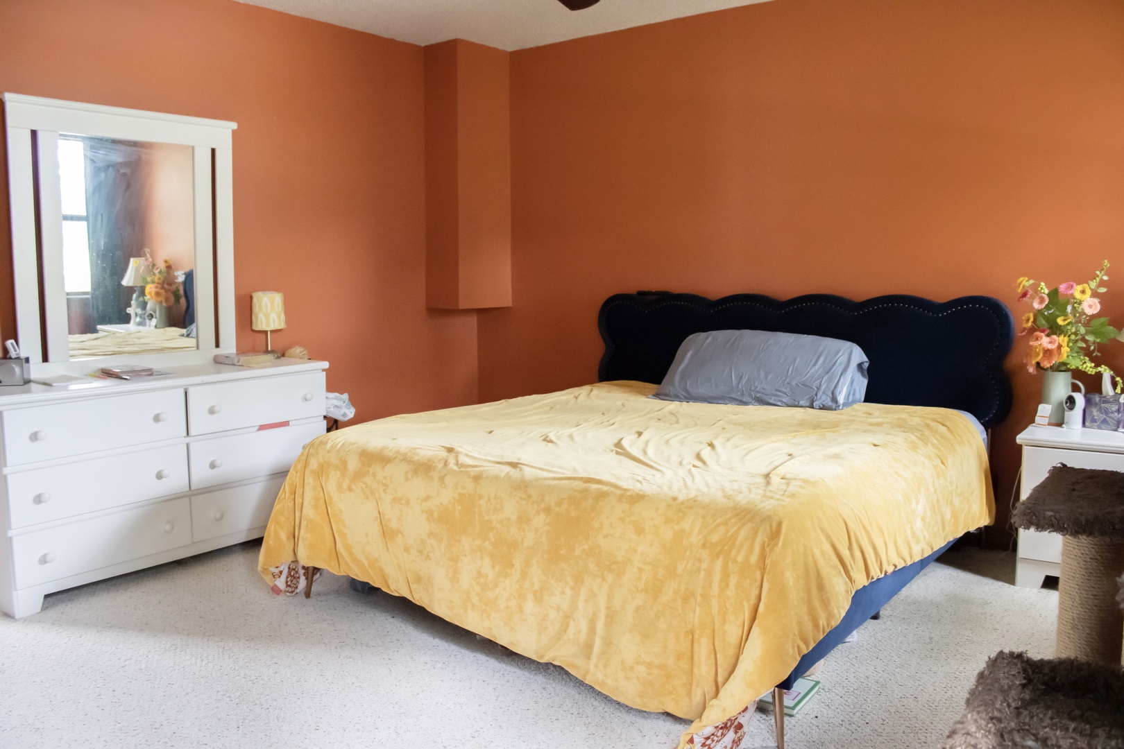 412 Spring Circle Urbana, IL 61802 - Photo 17 of 21 a bed sitting in a bedroom with a lamp and dresser