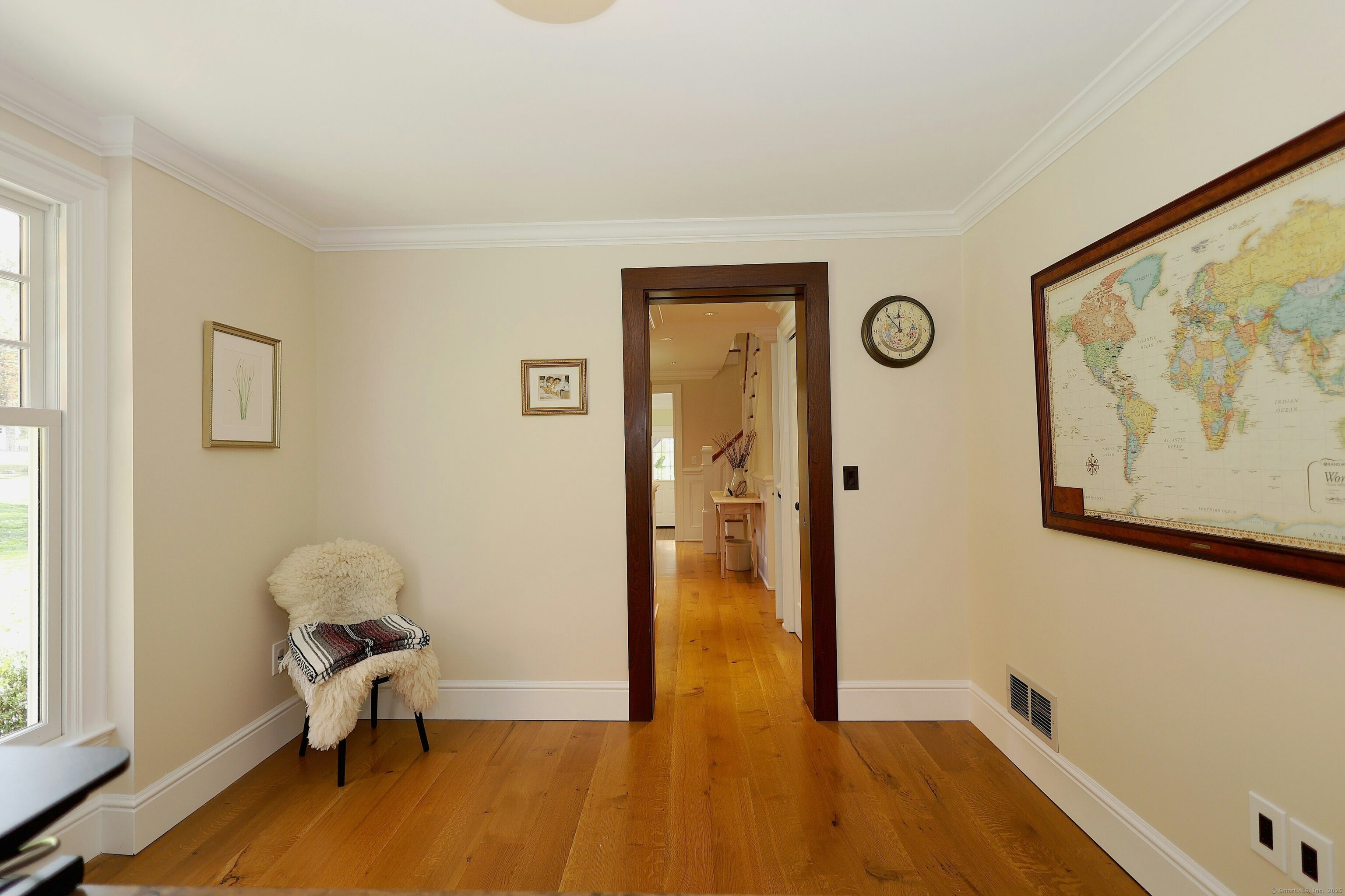 112 Middlebrook Farm Road Wilton, CT 06897 - Photo 27 of 40 a view of a room with wooden floor and a window