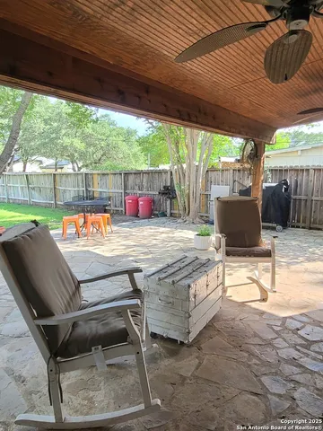 a view of outdoor seating