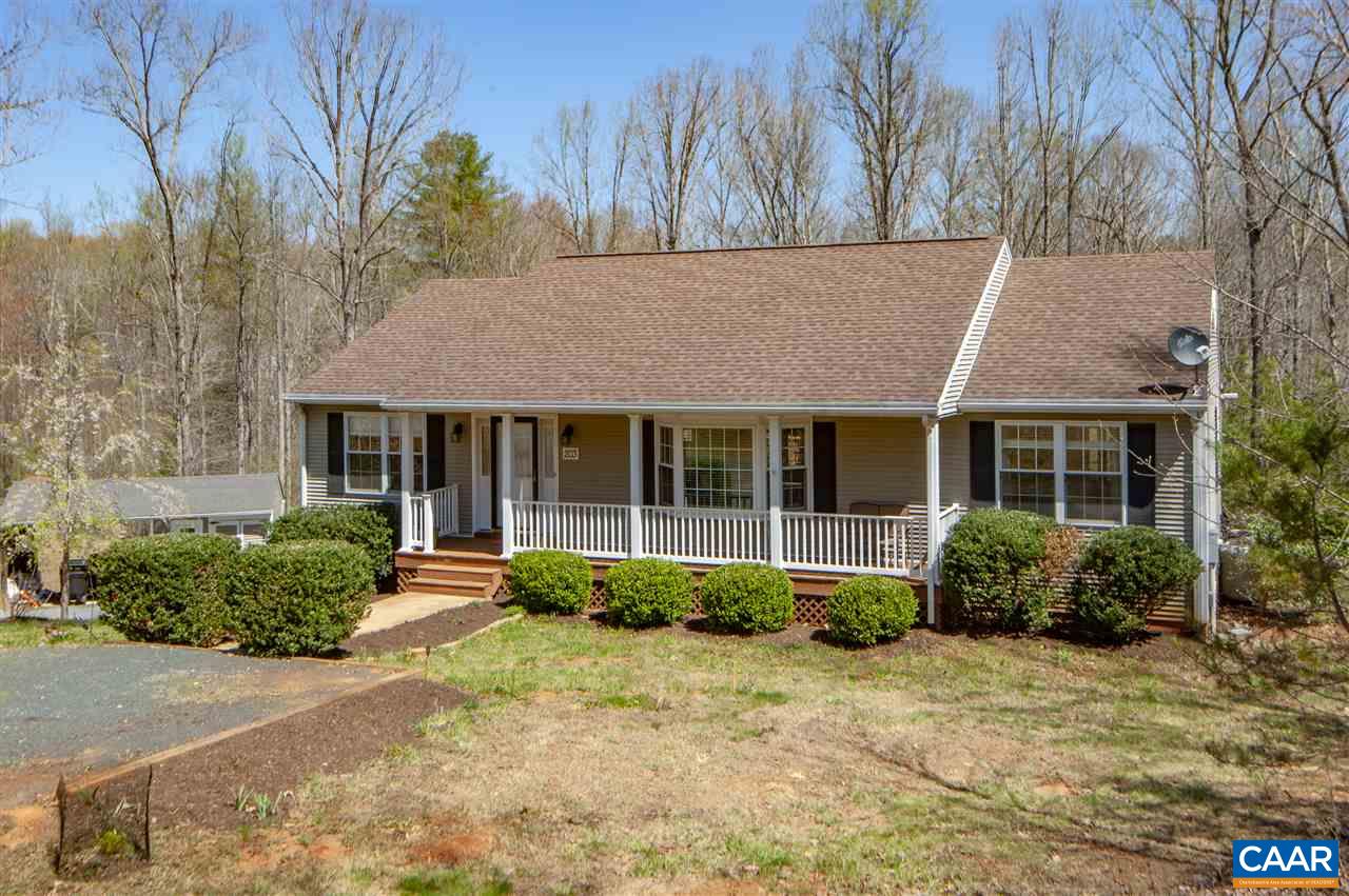 203 Quail Run Amherst, VA 24521 - Photo 3 of 45 a front view of a house with garden and porch