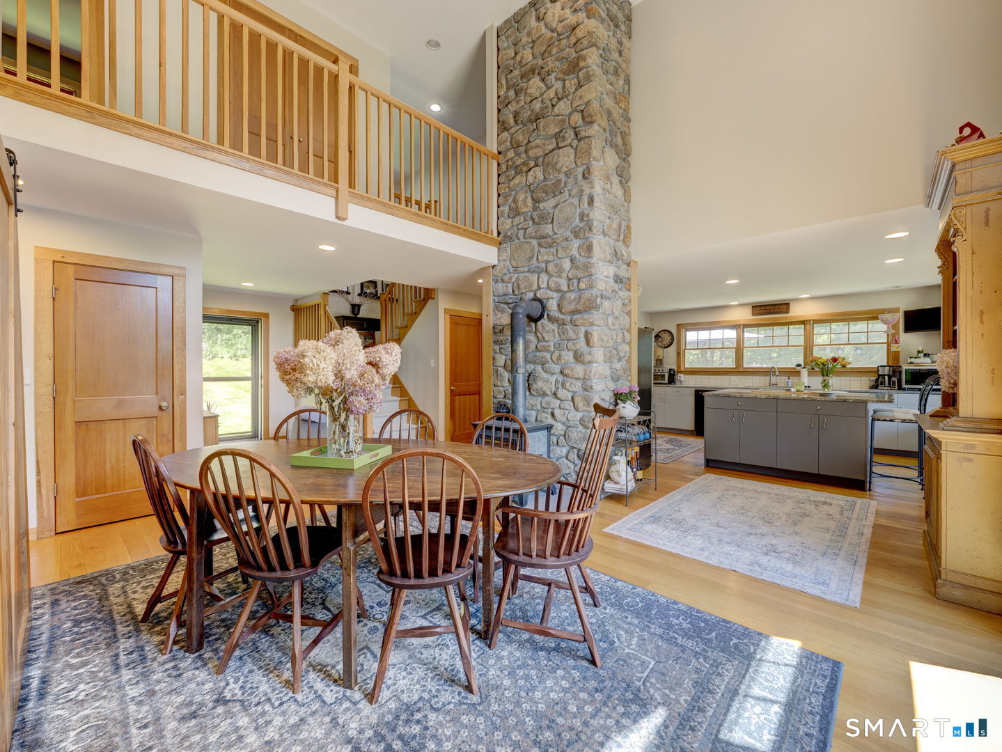 8 Deming Road Litchfield, CT 06759 - Photo 2 of 38 Two story fieldstone fireplace