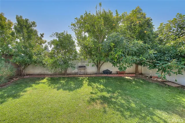 a view of a backyard with a garden
