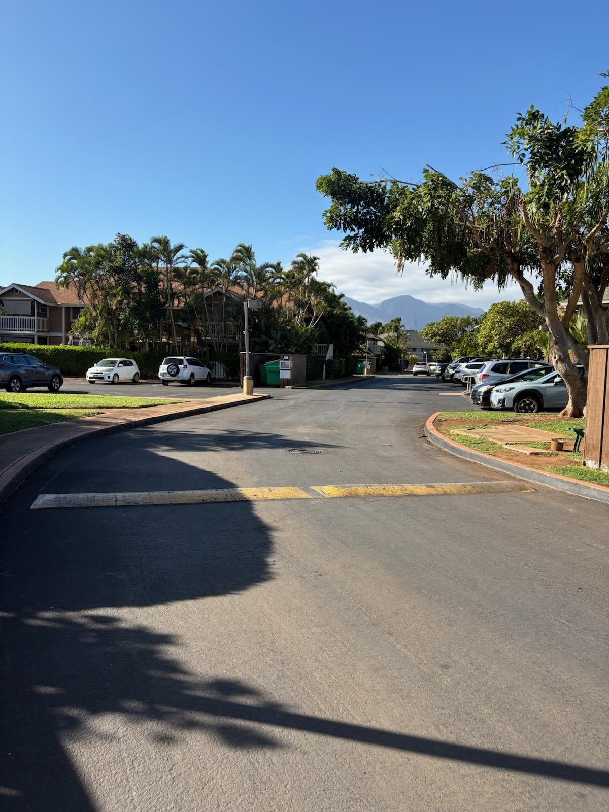 a view of street with houses