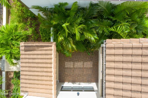 a backyard of a house