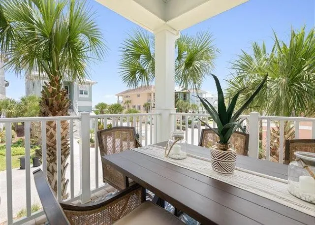 a view of outdoor space with seating area