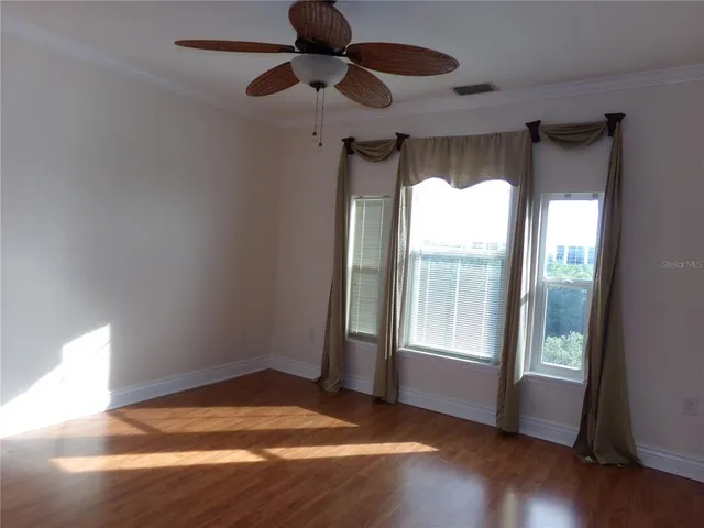 a living room with a large window