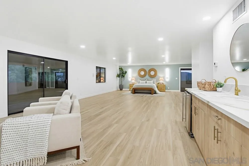 3725 Via Cielo Azul Alpine, CA 91901 - Photo 30 of 43 Spacious primary suite with peaceful balcony views and natural light
