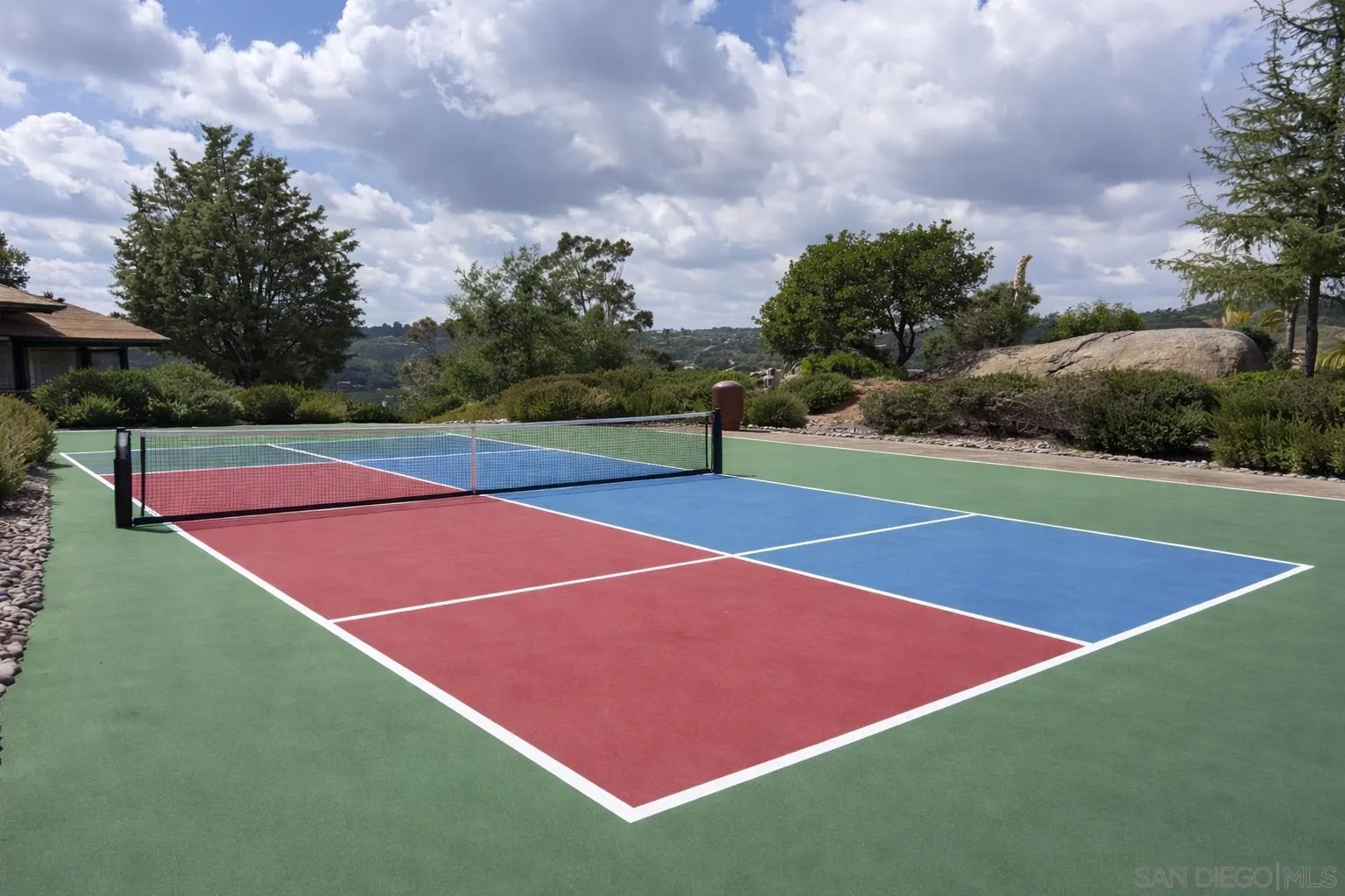 3725 Via Cielo Azul Alpine, CA 91901 - Photo 34 of 43 a tennis court that has tennis net