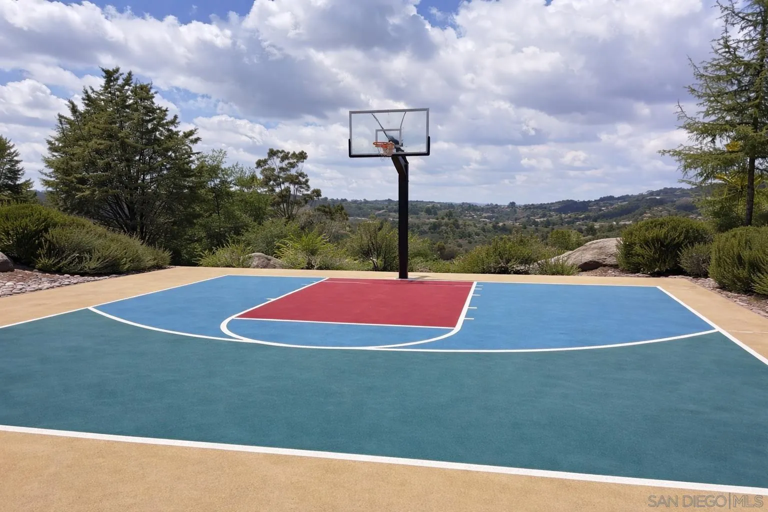 3725 Via Cielo Azul Alpine, CA 91901 - Photo 35 of 43 a view of a basketball court