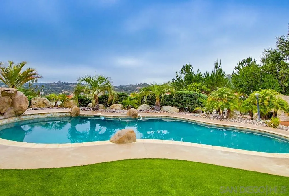 3725 Via Cielo Azul Alpine, CA 91901 - Photo 37 of 43 a view of a backyard with swimming pool
