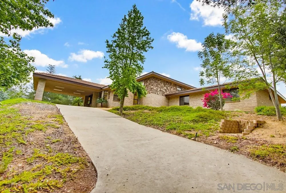 3725 Via Cielo Azul Alpine, CA 91901 - Photo 43 of 43 front view of a house with a yard