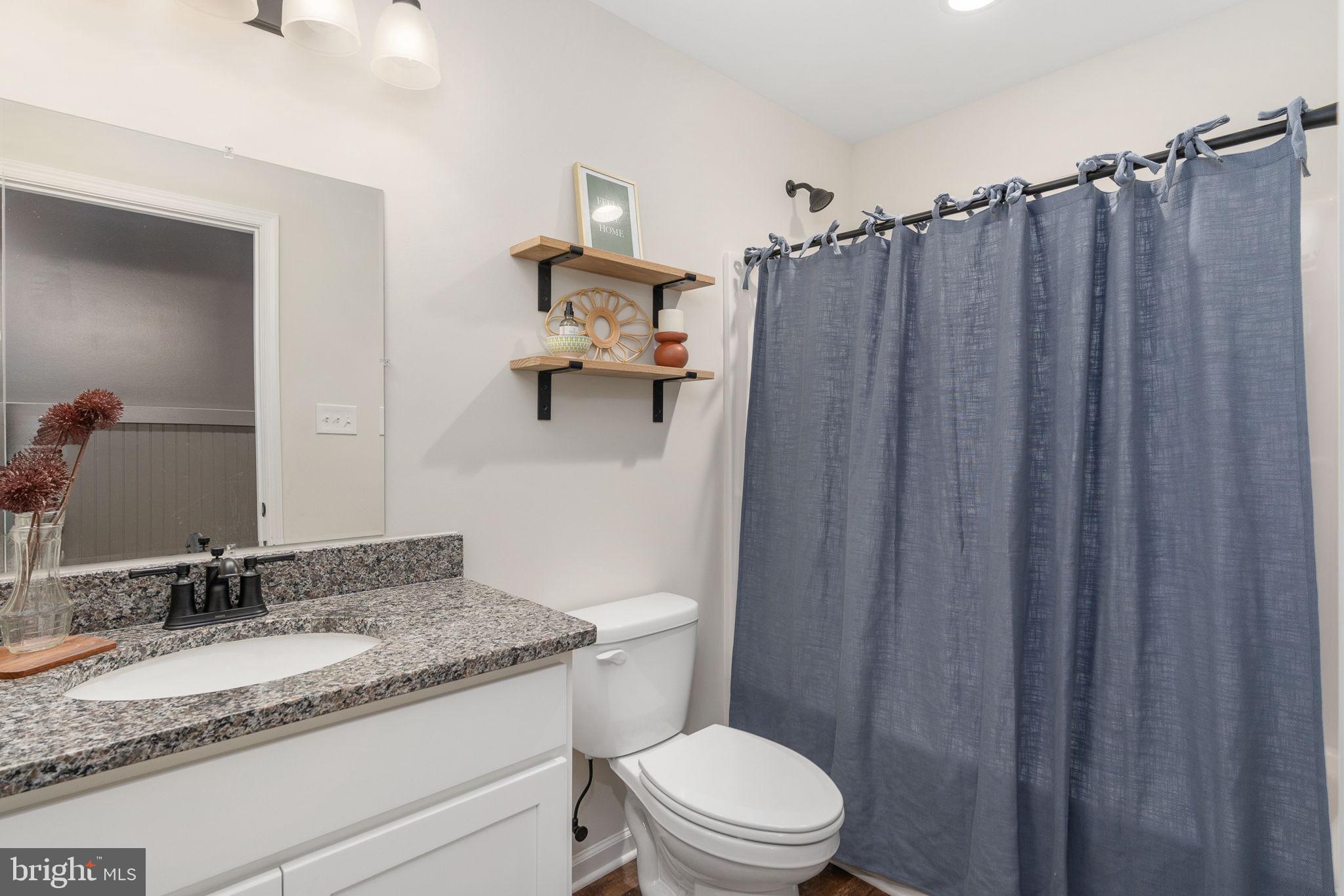 158 Red Hill Road Orange, VA 22960 - Photo 45 of 54 a bathroom with a granite countertop sink toilet and shower