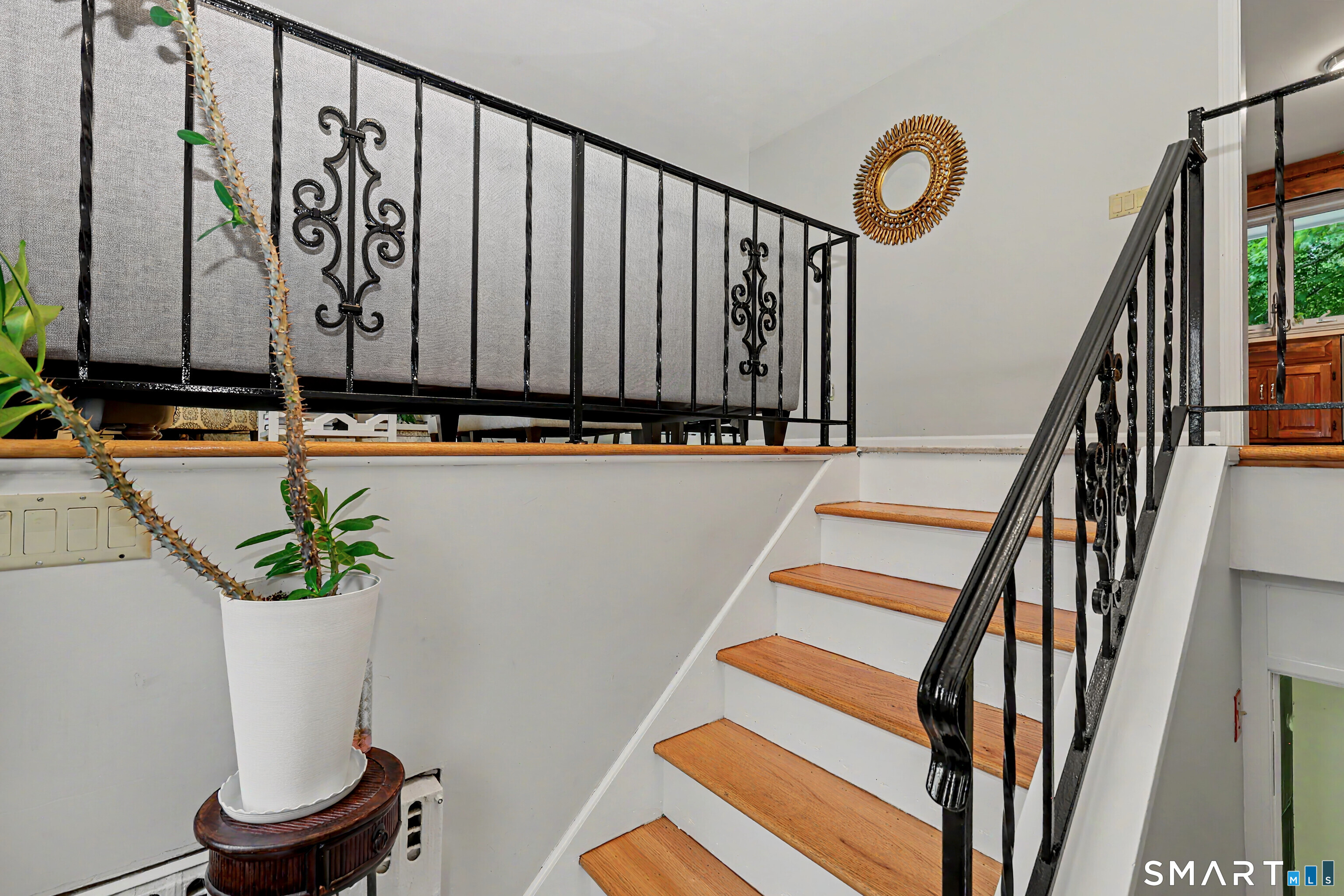 44 Haverhill Road Trumbull, CT 06611 - Photo 4 of 32 a view of stairs with wooden floor