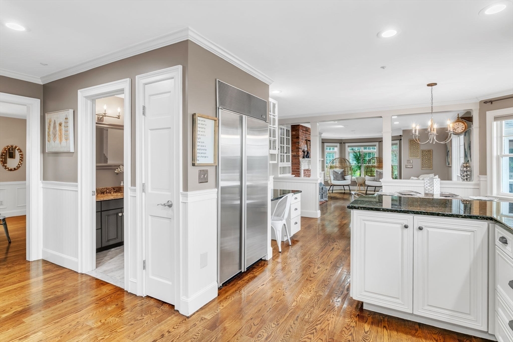 11 Echo Hill Road Wilbraham, MA 01095 - Photo 7 of 42 a kitchen with granite countertop a refrigerator and a sink