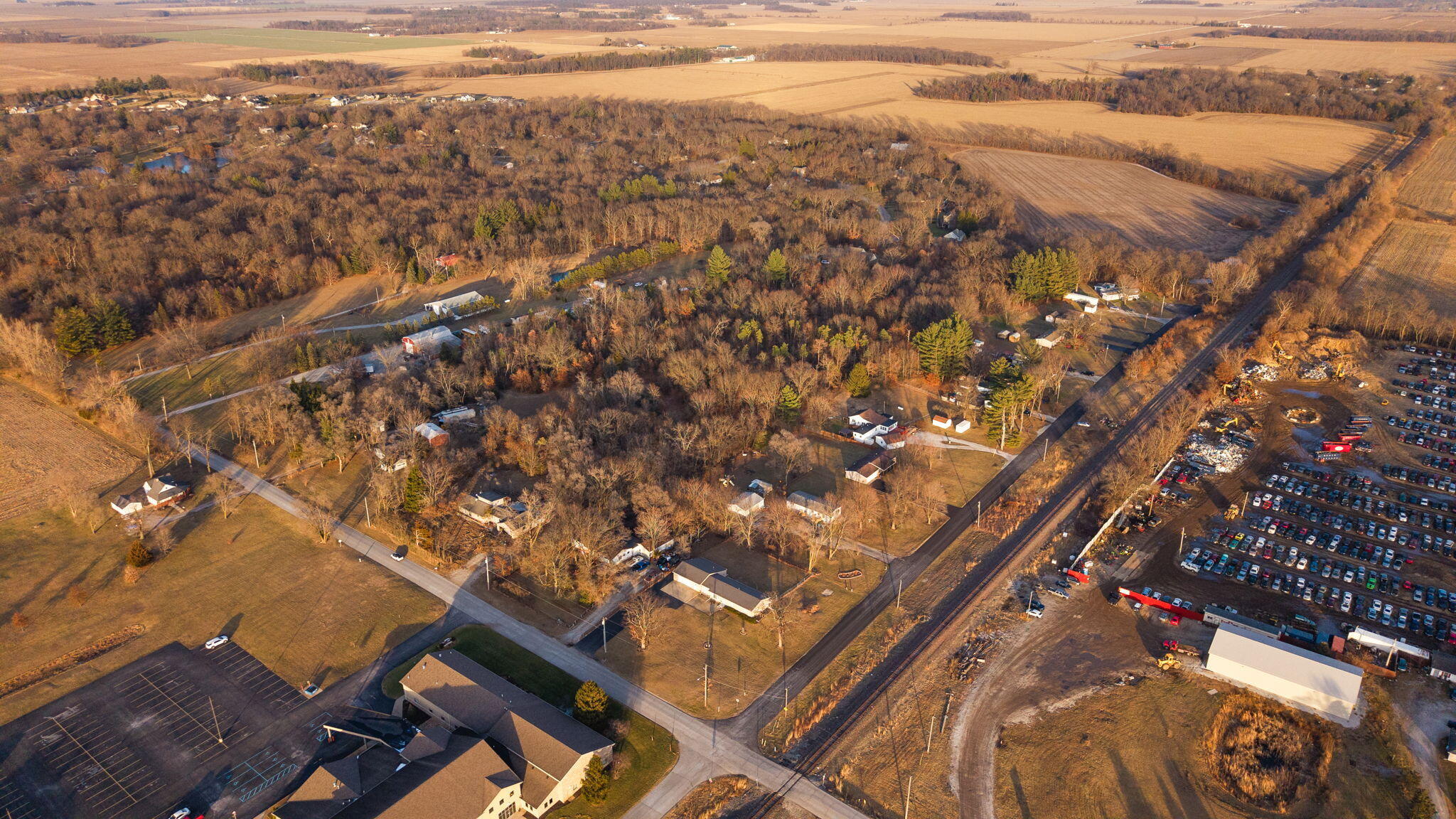 a view of an outdoor space with a lake view