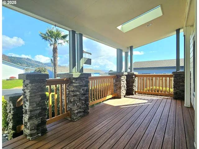 a view of outdoor space with deck