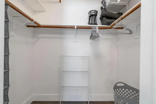 a view of walk in closet