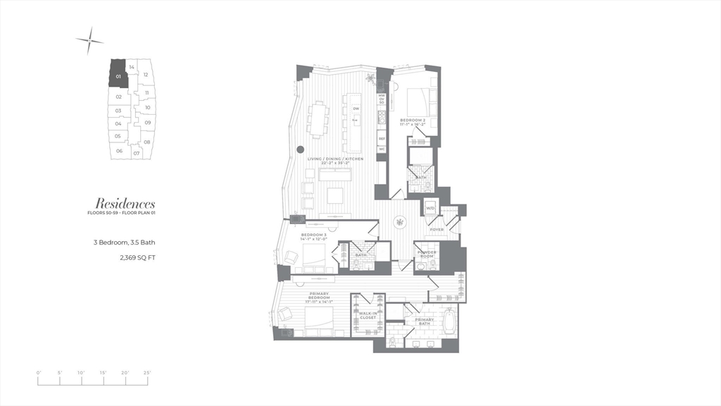 240 Devonshire Street, Unit U5401 Boston, MA 02110 - Photo 41 of 41 a picture of a floor plan