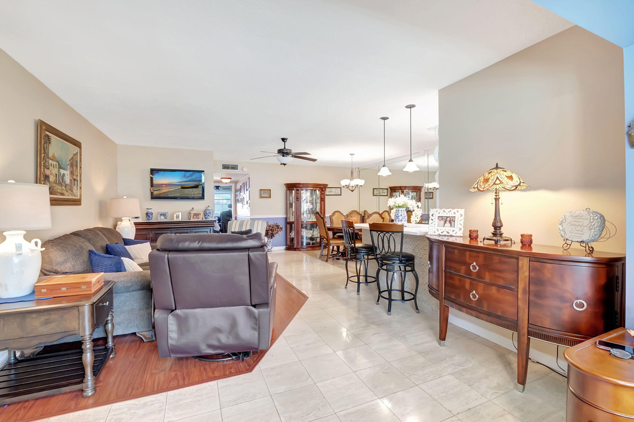 5145 Northwest 3rd Street, Unit B Delray Beach, FL 33445 - Photo 9 of 54 Living and dining area views