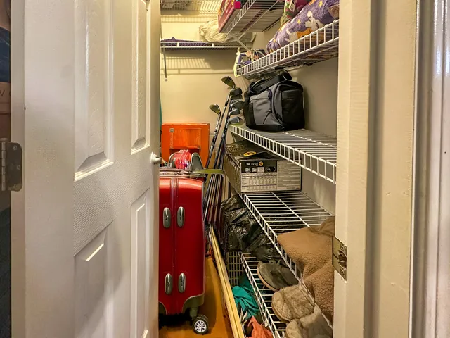 a view of walk in closet